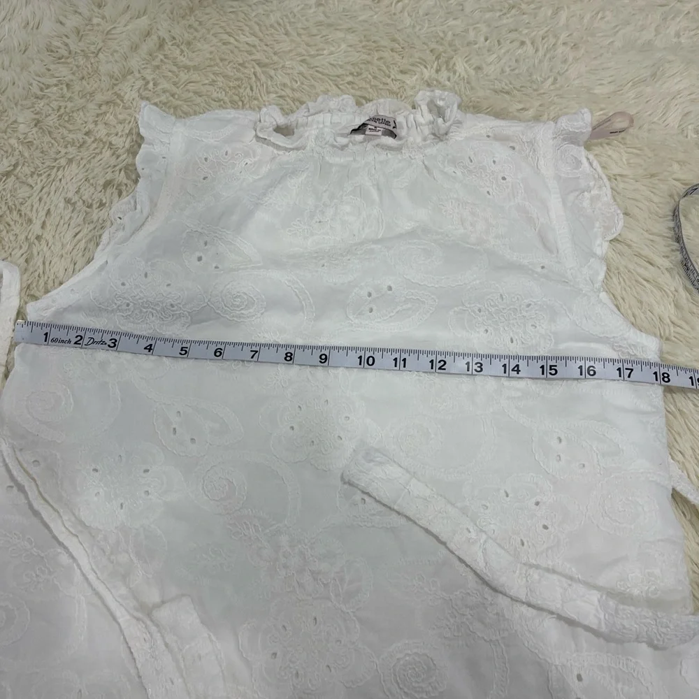Nanette Lepore White A-Line Eyelet Skirt